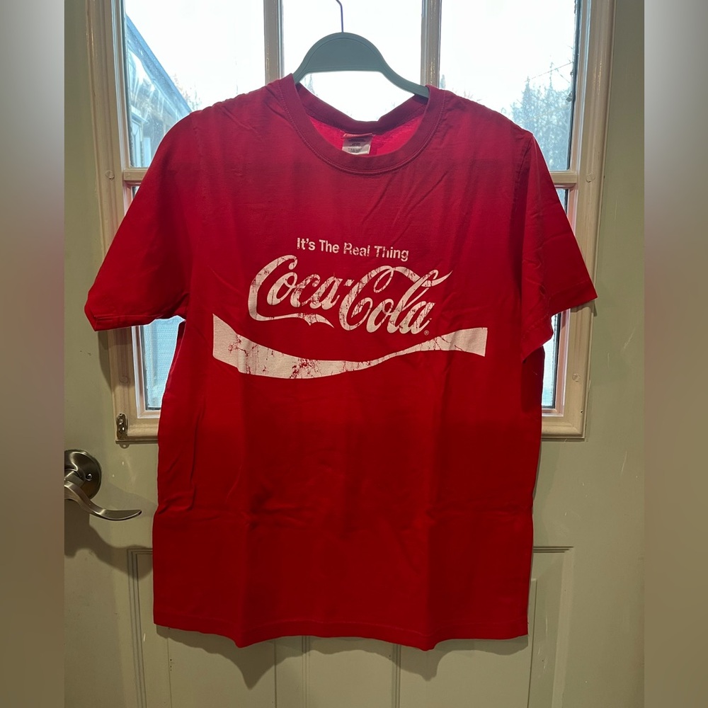 Vintage Coca-Cola Vibrant Red Cotton Tee ‘It’s the real thing’